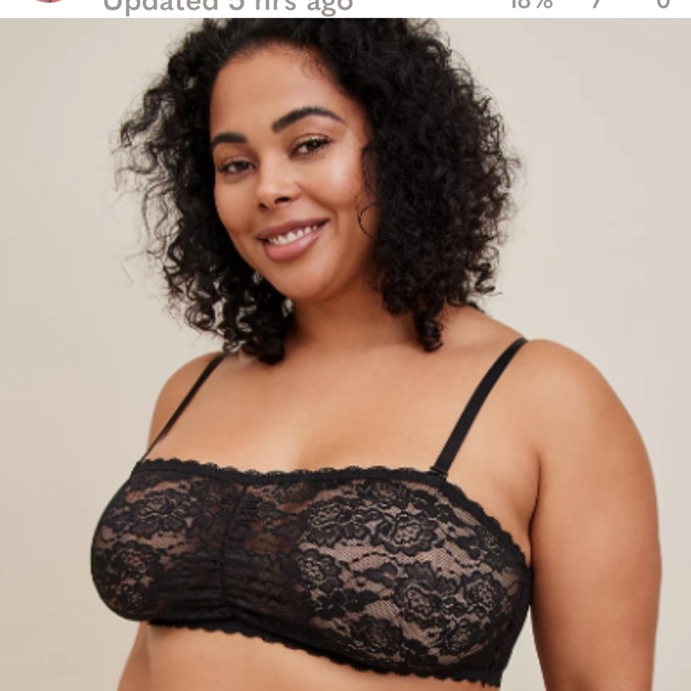 Torrid Curves Bralette Lace Black 6x
